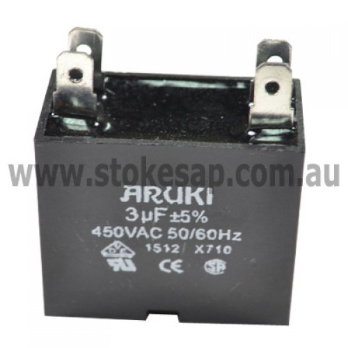 CAPACITOR 3UF 450V SQUARE