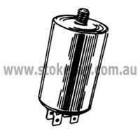 MOTOR RUN CAPACITOR 30 UF 450V 2 PIN ROUND TYPE