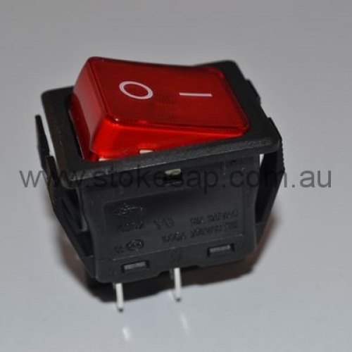 RED ILLUMINATED ROCKER SWITCH DPST