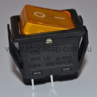 ORANGE ILLUMINATED ROCKER SWITCH DPST