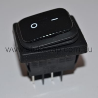 BLACK ROCKER SWITCH DPST