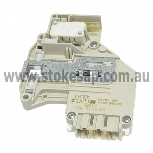 WASHINE MACHINE DOOR LATCH AND SWITCH ASSEMBLY WHITE PIN