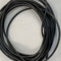 SILICONE RUBBER SINGLE CORE 200C BLACK 5 METER