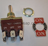 TOGGLE SWITCH 15A DPDT ON/OFF/ON MOM