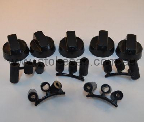 UNIVERSAL KNOB KIT BLACK 5PCE